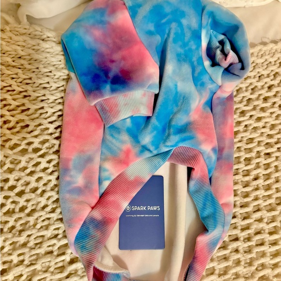 Spark paws Dog Tie dye Hoodie - Picture 3 of 10